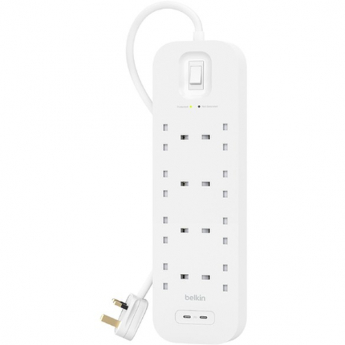 Belkin Surge Plus Steckdosenleiste 8-Fach, 30W 2m Kabel