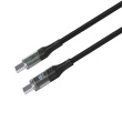 Fixed | Cable USB-C/USB-C with display, PD support, 2m, USB 2.0, 100W | FIXDD-CC2-BK FIXDD-CC2-BK