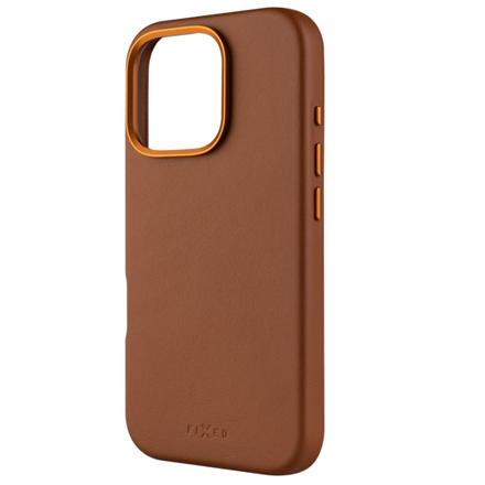 Fixed MagLeather | Back cover | Apple | iPhone 16 Pro | Leather | Brown FIXLM-1402-BRW