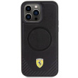 ferrari | FEHMP15XPTEK | Back Cover | iPhone 15 Pro Max | Apple | Artificial leather | Black FEHMP15XPTEK