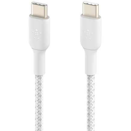 Belkin geflochtenes USB-C / USB-C-Kabel 2m, weiss