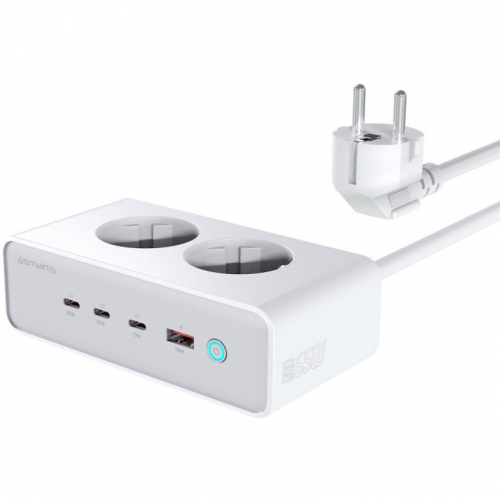 4smarts Desk Charger GaN 65W mit AC-Steckdosen