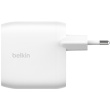 Belkin 60W Dual USB-C Ladegerät mit Power Deliver, weiss