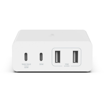 Belkin 108W 4-Port GaN, 2x USB-C, 2x USB-A, 2m Netzkabel, weiß