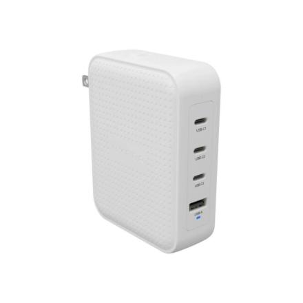 Hyper HyperJuice 145W USB-C GaN Travel Charger with 4 Ports - White | Hyper HJ1001WHWWGL