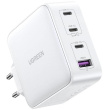 UGREEN USB-A+3xUSB-C 100W GaN Tech Fast Wall Charger EU White