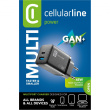 Cellularline Charger Multipower Micro 45W GaN 2 Ports Black