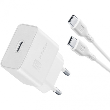 Cellularline USB-C Charger Kit fr Samsung 25W White