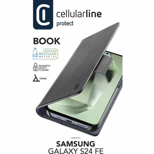 Cellularline Book Case fr Samsung S24 FE Black