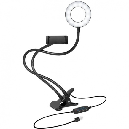 Logilink Smartphone-Ringlicht-Klemmhalterung. DM 8.5cm