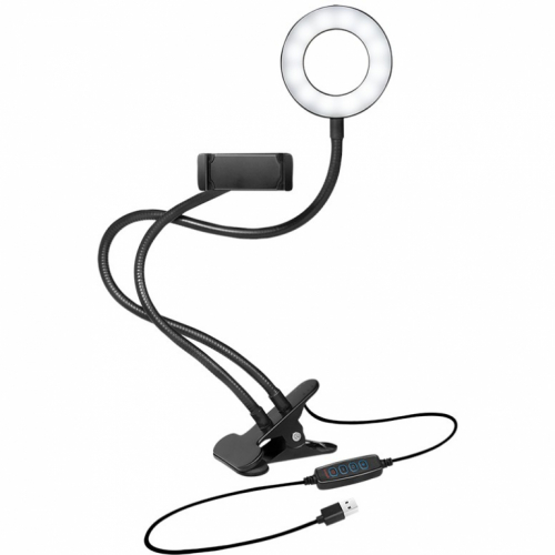 Logilink Smartphone-Ringlicht-Klemmhalterung. DM 8.5cm