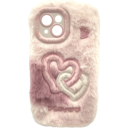 RealPower Flauschi 2.flauschige Handyhülle.weiss/rosa 15