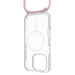 Fixed | MagPure Neck | Back Cover with Lanyard | Apple | iPhone 16 Pro Max | TPU | Clear, Pink FIXPUNM-1403-PI