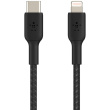 Belkin Lightning/USB-C Kabel ummantelt mfi 1m schwarz