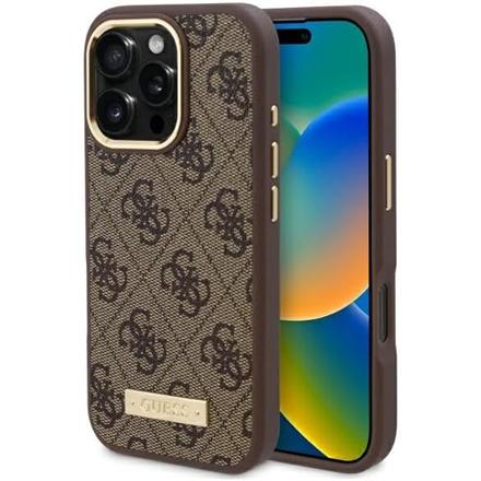 GUESS | GUHMP16LU4GPRW | Case | iPhone 16 Pro | Apple | Thermoplastic/Polyurethane | Brown GUHMP16LU4GPRW