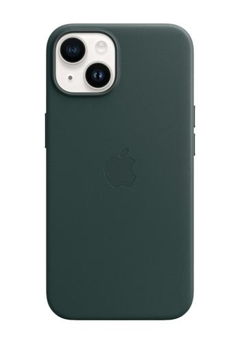 Apple iPhone 14 Plus Leather Case with MagSafe - Forest Green
