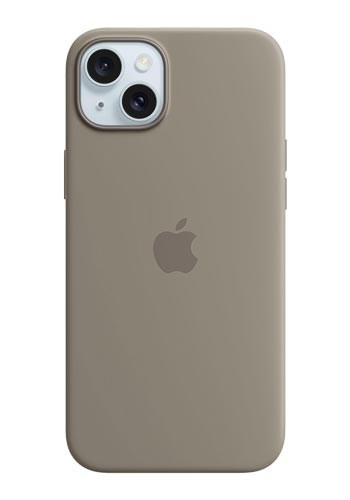 Apple iPhone 15 Plus Silicone Case with MagSafe - Clay