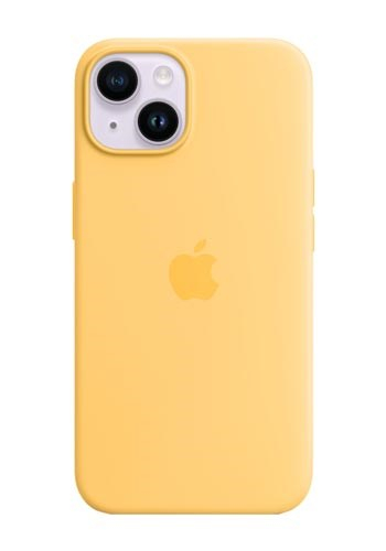 Apple iPhone 14 Plus Silicone Case with MagSafe - Sunglow