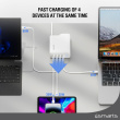 4smarts Ladegert GaN Flex Pro 200W 4 USB-C. wei