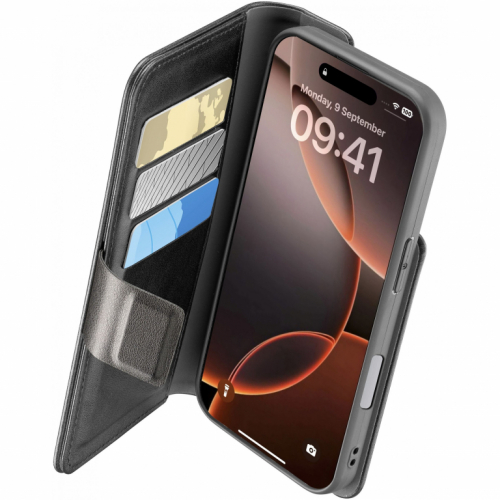 Cellularline Book Agenda 2 Case iPhone 16 Pro Max Black