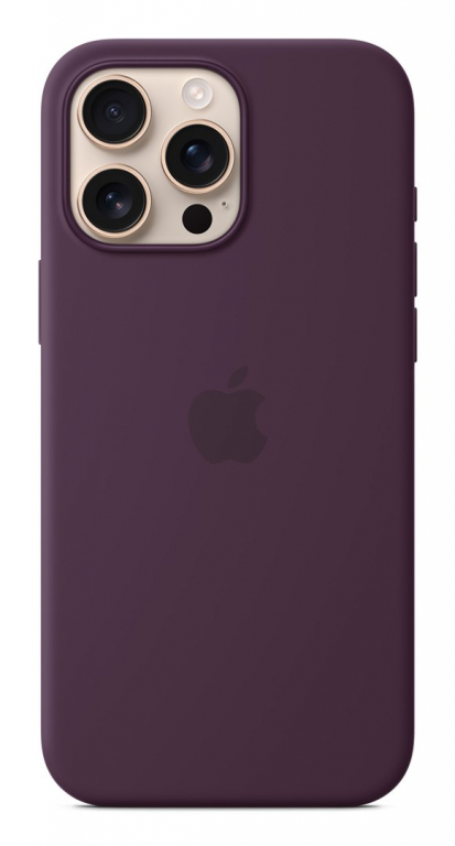 Apple iPhone 16 Pro Max Silicone Case with MagSafe - Plum