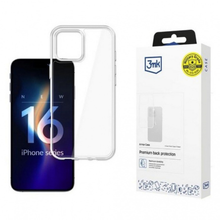 3MK Armor Case iPhone 16 Pro clear