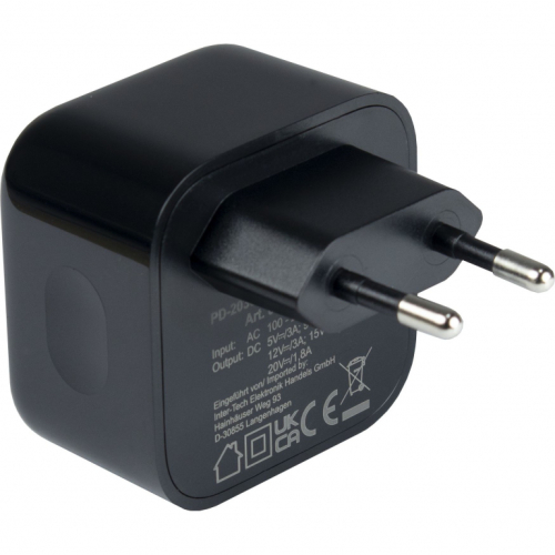 Charger USB-C 36W Black Inter-Tech PD-2036