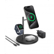 ANKER MagGo Magnetic Charging Stand 15W 3-in-1 Ladestnder fuer iPhone Apple Watch AirPods schwarz