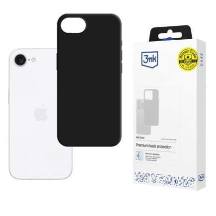3MK Matt Case iPhone 16E black