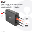 Club3D Ladegerät 3xUSB Typ C. 1xUSB Typ A. PD 132W. GaN retail