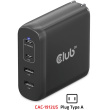Club3D Ladegerät 2xUSB Typ C. 2xUSB Typ A. PD 100W. GaN retail