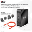 Club3D Ladegerät 3xUSB Typ C. 1xUSB Typ A. PD 140W. GaN retail