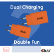 Club3D Lifestyle Ladegerät USB-C 30Watt. 2Stk orange retail
