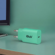 Club3D Lifestyle Ladegerät USB-C 30Watt. 2Stk grün retail