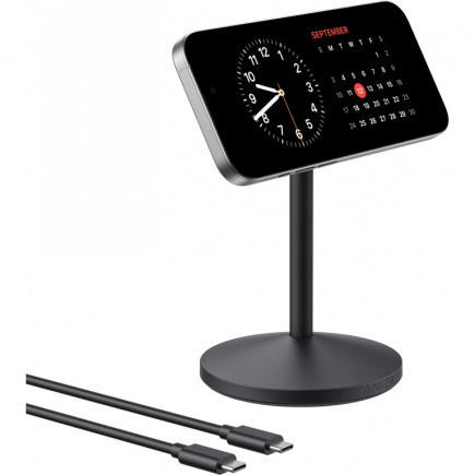 ANKER MagGo Wireless Charging Stand Qi2 15W MagSafe um 360 drehbar fr iphone 12 und hher schwarz