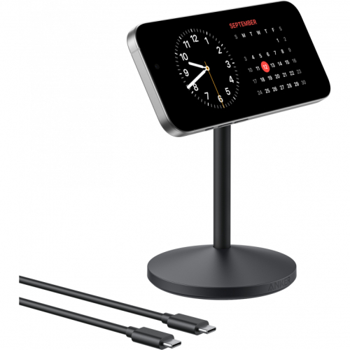 ANKER MagGo Wireless Charging Stand Qi2 15W MagSafe um 360 drehbar fr iphone 12 und hher schwarz