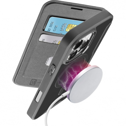 Cellularline Book Case Daily MAG iPhone 16 Pro Max Black