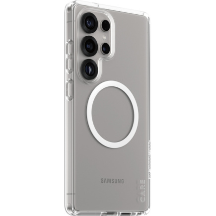 CARE Flagship Case Clear w. white QI Galaxy S25 Ultra