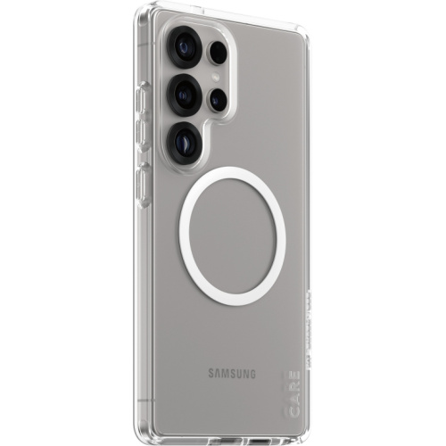 CARE Flagship Case Clear w. white QI Galaxy S25 Ultra