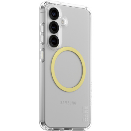 CARE Flagship Case Clear w. Chardonnay QI Galaxy S25