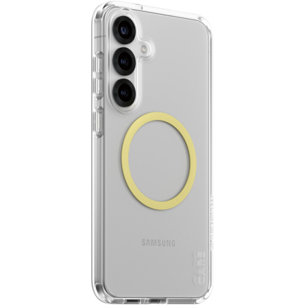 CARE Flagship Case Clear w. Chardonnay QI Galaxy S25 Plus