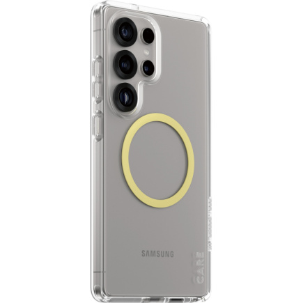 CARE Flagship Case Clear w. Chardonnay QI Galaxy S25 Ultra