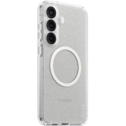 CARE Flagship Case Star Lit w. Valge QI Galaxy S25 Plus