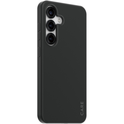 CARE Fashionable Case Black w. QI Compatible Galaxy S25