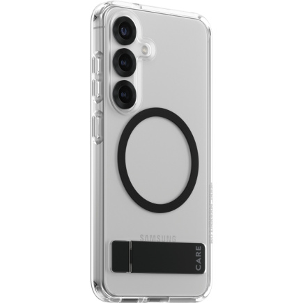 CARE Feature Case Clear Kickstand & QI Compatible Galaxy S25