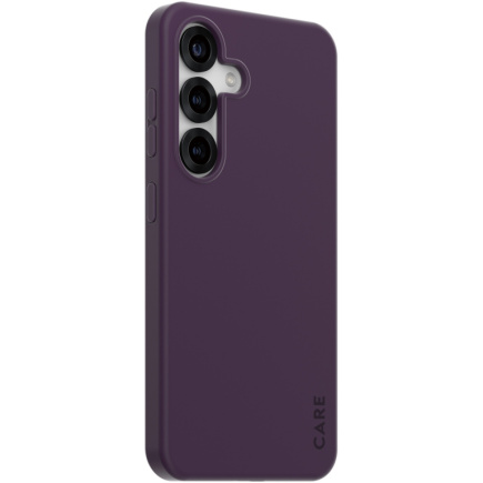 CARE Fashionable Case Plum Purple w. QI Compatible Galaxy S25