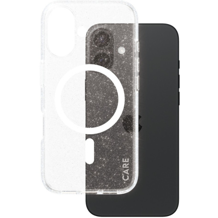 CARE Case Flagship Star Lit Valge MagSAFE iPhone 16