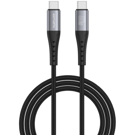 4smarts USB-C Kabel PrimeCord 60W 1.5m. schwarz