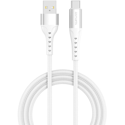 4smarts USB-A auf USB-C Kabel PrimeCord 18W 1.5m. weiss