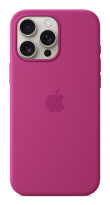 Apple iPhone 16 Pro Max Silicone Case with MagSafe - Fuchsia